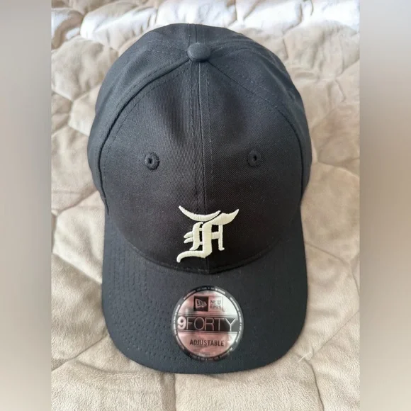 Men's Chicago White Sox New Era x Fear of God Black 9FORTY Adjustable Hat - Picture 3 of 11